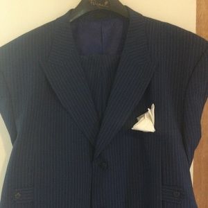 Falcone Blue pin striped 2 pc suit